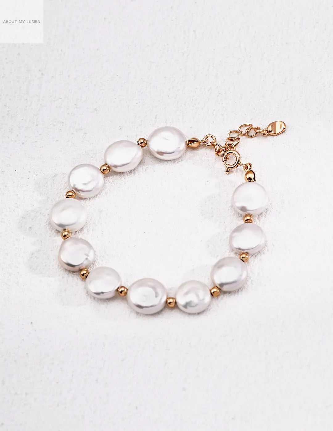 Baroque Button Pearl Silver Bracelet ABOUT MY LUMEN