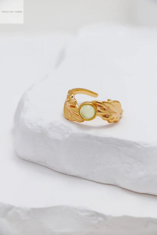 Calla Lily Chalcedony Silver Ring ABOUT MY LUMEN