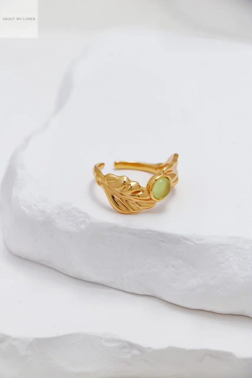 Calla Lily Chalcedony Silver Ring ABOUT MY LUMEN