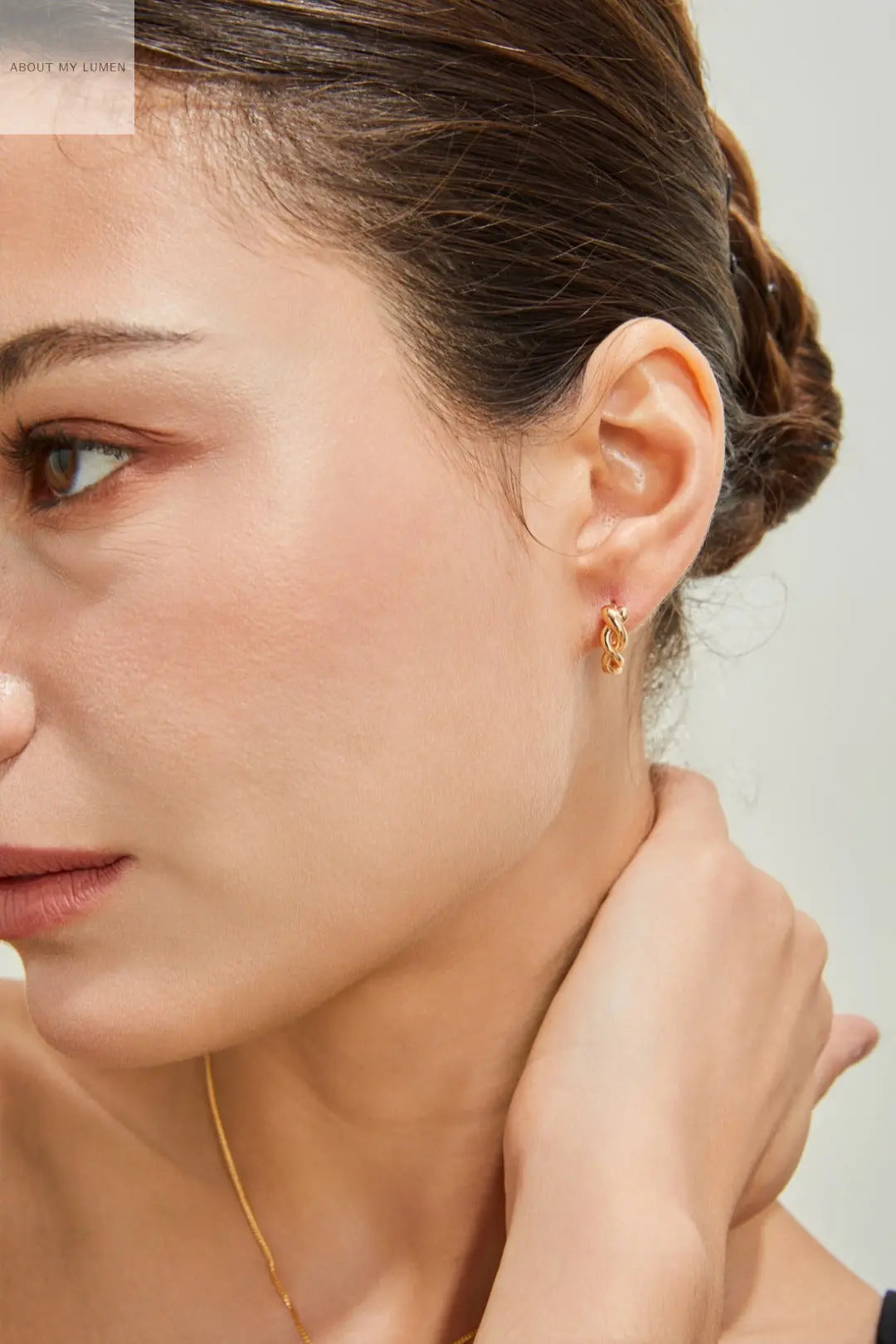 Minimalist Silver Twisted Rope Hoop Earrings ABOUT MY LUMEN