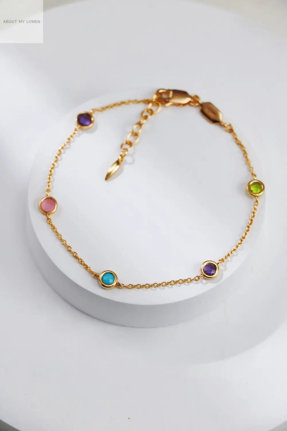 Prism Sterling Zirconia & Gemstone Bracelet ABOUT MY LUMEN