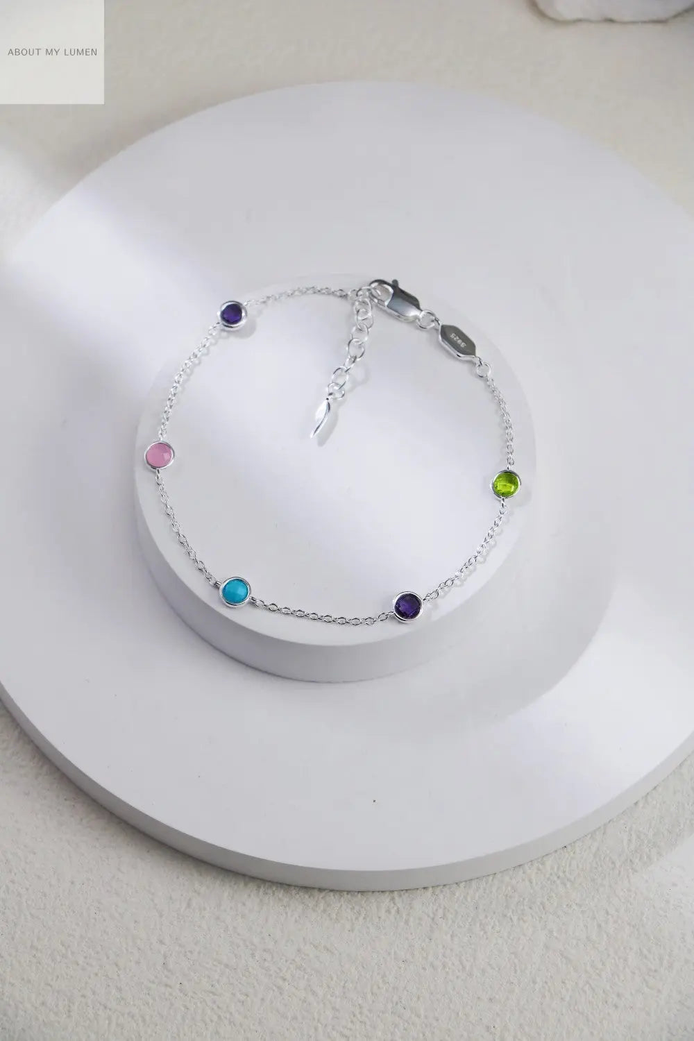 Prism Sterling Zirconia & Gemstone Bracelet ABOUT MY LUMEN