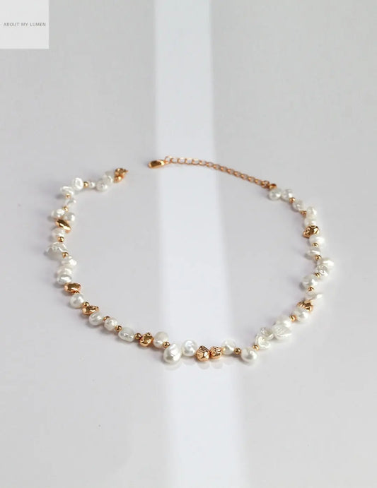 Pure Silver &  Natural Pearl Necklace ABOUT MY LUMEN