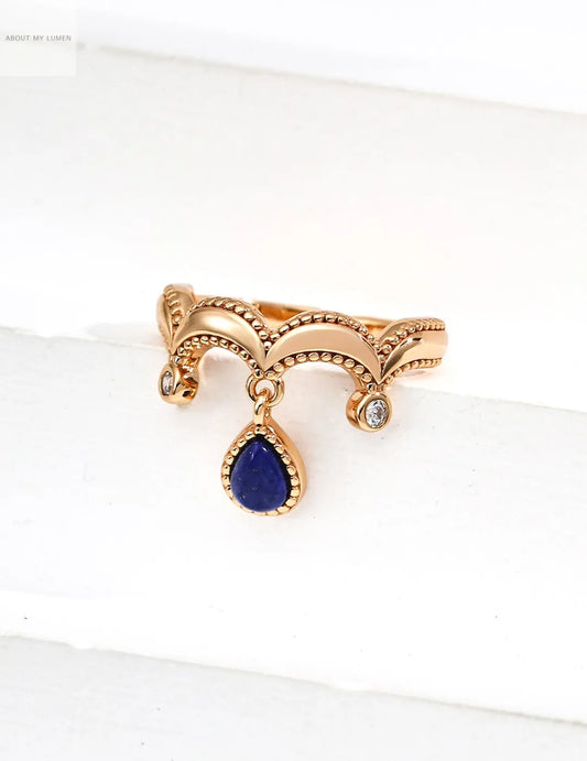 Silver Lapis Lazuli & Zircon Ring ABOUT MY LUMEN