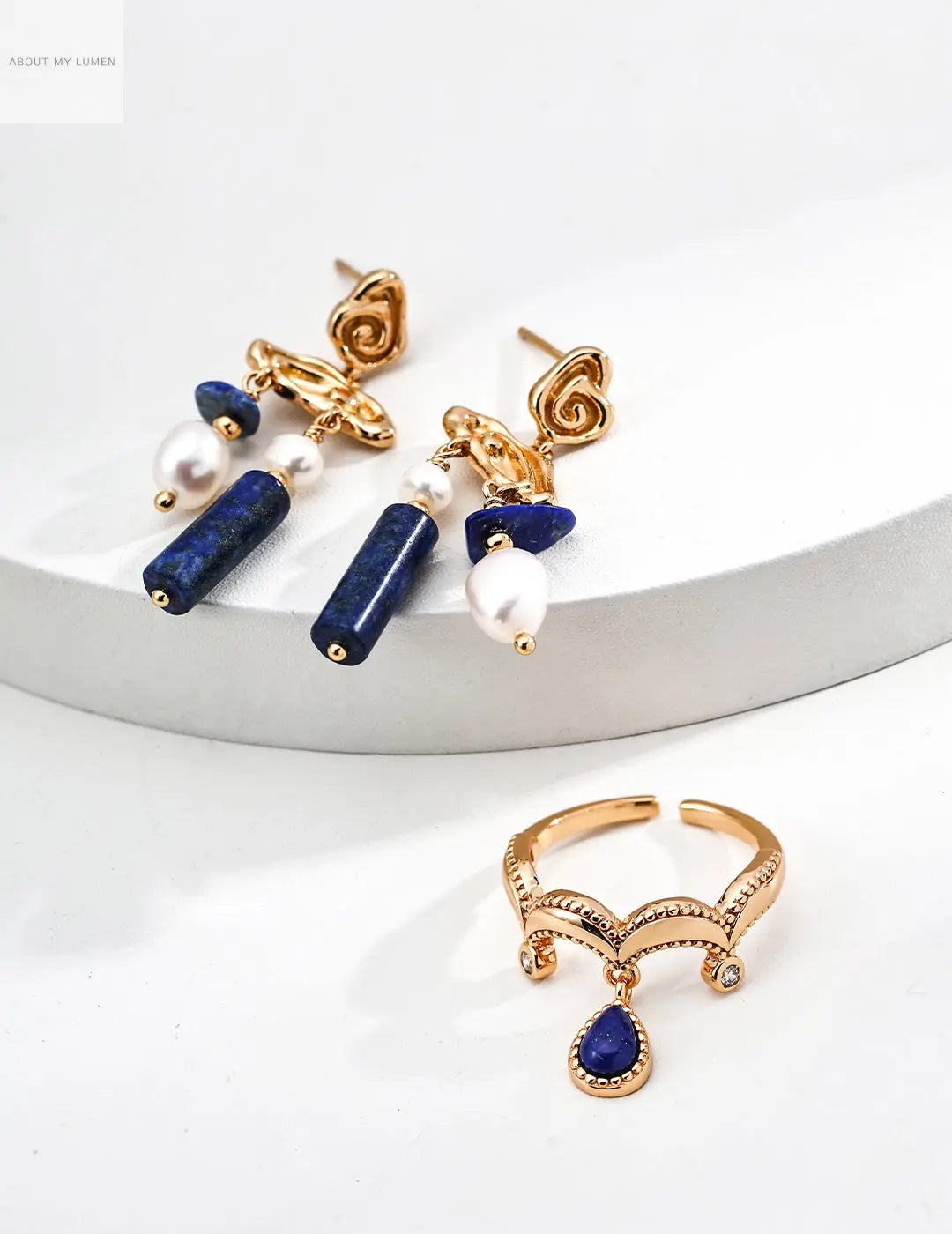 Silver Lapis Lazuli & Zircon Ring ABOUT MY LUMEN