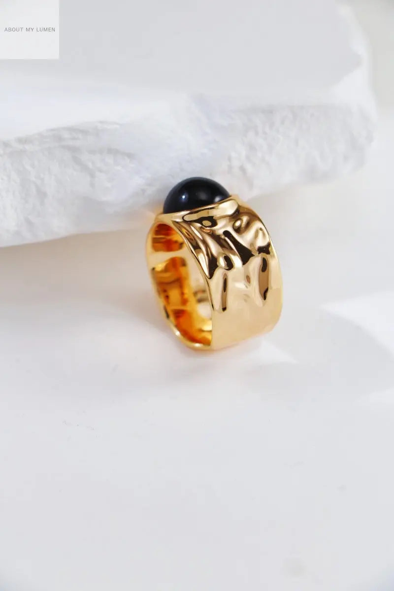 Vintage Gold-Toned Silver Ring ABOUT MY LUMEN